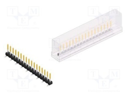 Connector: pin strips; pin header; male; PIN: 17; 2.54mm; SMT; 1x17