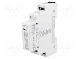 Relay: installation; monostable; DPDT; Ucoil: 24VAC; Ucoil: 24VDC