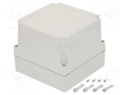 Enclosure: multipurpose; X: 180mm; Y: 180mm; Z: 150mm; MNX; grey; IK08