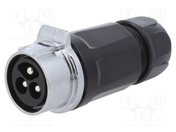 Connector: circular; plug; size 28; 02; male; PIN: 3; for latch; 43A