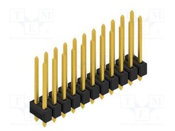 Connector: pin strips; pin header; male; PIN: 22; 2.54mm; THT; 2x11