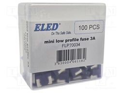 Fuse: fuse; 3A; 58VDC; automotive; 10.9mm; 10.9x3.8x8.73mm