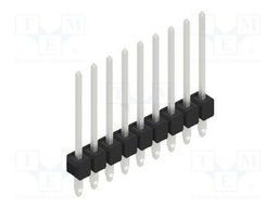 Connector: pin strips; pin header; male; PIN: 9; 2.54mm; THT; 1x9