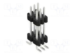 Connector: pin strips; pin header; male; PIN: 6; 1.27mm; SMT; 2x3