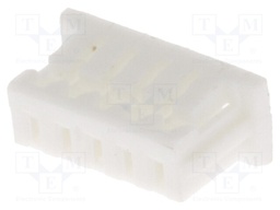 Plug; wire-board; female; 1.25mm; PIN: 5; w/o contacts; for cable