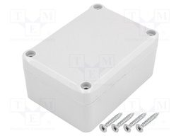 Enclosure: multipurpose; X: 64mm; Y: 88mm; Z: 42mm; ABS; grey; gasket