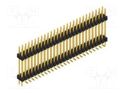 Connector: pin strips; pin header; male; PIN: 54; 2.54mm; SMT; 2x27