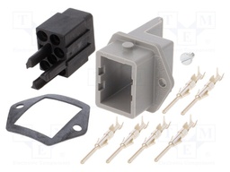 Connector: rectangular; ST; socket; male; PIN: 5; silver plated