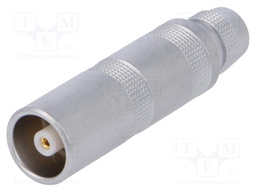 Connector: coaxial; Series: 0S; plug; female; soldering; for cable