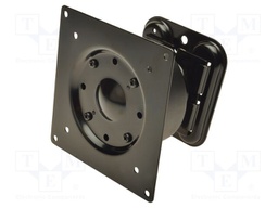 Holder; for wall mounting; 15kg; 32"; black; Dim: 112x112x80mm