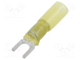 Tip: fork; M5; 4÷6mm2; crimped; for cable; insulated; yellow