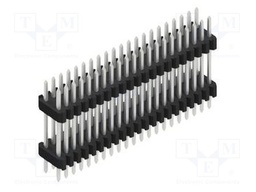 Connector: pin strips; pin header; male; PIN: 42; 1.27mm; THT; 2x21