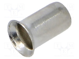 Tip: bootlace ferrule; non-insulated; copper; 4mm2; 6mm; tinned