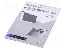 RODO privacy filter; natural (transparent); Thk: 0.5mm; 13.6"