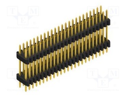 Connector: pin strips; pin header; male; PIN: 48; 1.27mm; THT; 2x24