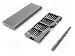 Kit: screwdriver bits; for precision works; metal case; 57pcs.