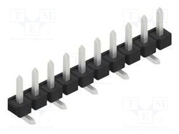 Connector: pin strips; pin header; male; PIN: 10; 2.54mm; SMT; 1x10