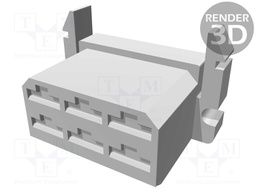 Terminals cover; female; PIN: 6