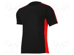 T-shirt; Size: XXXL; black-red; 180g/m2