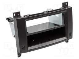 Radio frame; Mercedes; 2 DIN; black