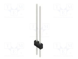 Connector: pin strips; pin header; male; PIN: 2; 2.54mm; THT; 2x1