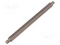 Screwed spacer sleeve; 100mm; Ext.thread: M5; hexagonal