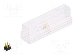 Connector: pin strips; pin header; male; PIN: 4; 2.54mm; SMT; 2x2