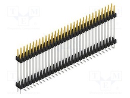 Connector: pin strips; pin header; male; PIN: 62; 2.54mm; SMT; 2x31