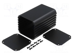 Enclosure: with panel; UTG; X: 71mm; Y: 100mm; Z: 66mm; aluminium