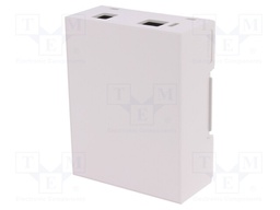 Enclosure: for computer; ARDUINO UNO; ABS; grey; X: 71.1mm; Y: 90mm