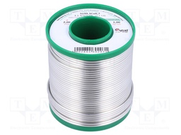 Soldering wire; Sn99,3Cu0,7; 2mm; 1000g; lead free; Package: reel