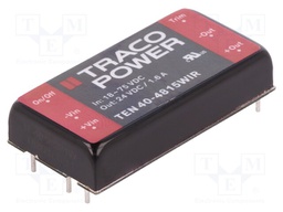 Converter: DC/DC; 40W; Uin: 18÷75V; 24VDC; Iout: 1666mA; 2"x1"