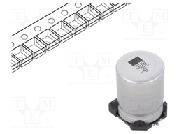 SMD Aluminium Electrolytic Capacitor, Radial Can - SMD, 1000 µF, 50 V, 146 CTI Series
