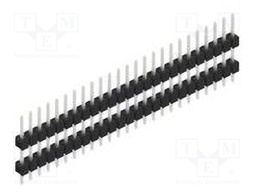 Connector: pin strips; pin header; male; PIN: 25; 2.54mm; THT; 1x25
