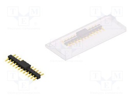 Connector: pin strips; pin header; male; PIN: 12; 2.54mm; SMT; 1x12