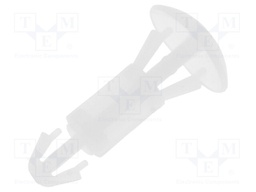 Assembly stud; polyamide; L: 9mm; snap fastener; Colour: natural