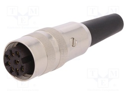 Connector: M16; female; for cable; IP40; plug; soldering; 60V; PIN: 8
