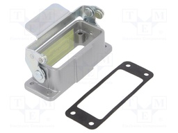 Enclosure: for HDC connectors; C146; size A10; aluminium; IP65