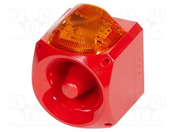 Signaller: lighting-sound; 10÷60VDC; siren,flashing light; LED