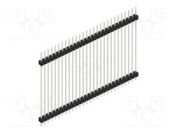 Connector: pin strips; pin header; male; PIN: 28; 2.54mm; THT; 1x28
