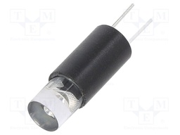 LED lamp; green; 5÷6VDC; No.of diodes: 1; -30÷75°C; 5mm; Body: black