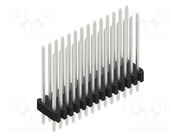 Connector: pin strips; pin header; male; PIN: 28; 1.27mm; THT; 2x14
