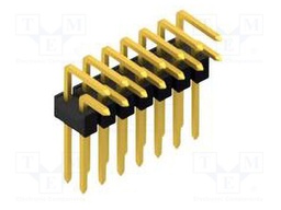 Connector: pin strips; pin header; male; PIN: 14; 2.54mm; THT; 2x7