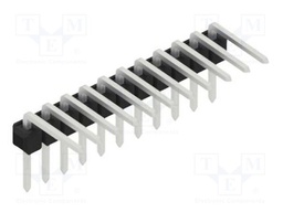 Connector: pin strips; pin header; male; PIN: 11; 2.54mm; THT; 1x11