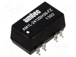 Converter: DC/DC; 1W; Uin: 21.6÷26.4V; Uout: 12VDC; Uout2: -12VDC
