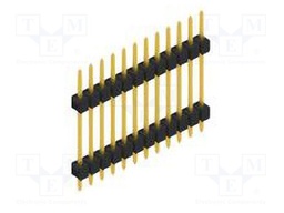 Connector: pin strips; pin header; male; PIN: 12; 2.54mm; THT; 1x12