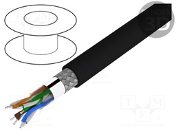 Wire; SF/UTP; industrial Ethernet; 5e; solid; Cu; 4x2x24AWG; PVC