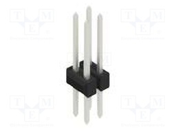 Connector: pin strips; pin header; male; PIN: 4; 2.54mm; THT; 2x2