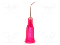 Needle: steel; 0.5"; Size: 25; bent at 45°; Mounting: Luer Lock