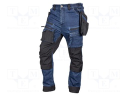 Dungarees; Size: M; navy blue; DENIM; 400g/m2